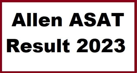 asat result|asat result 2023.